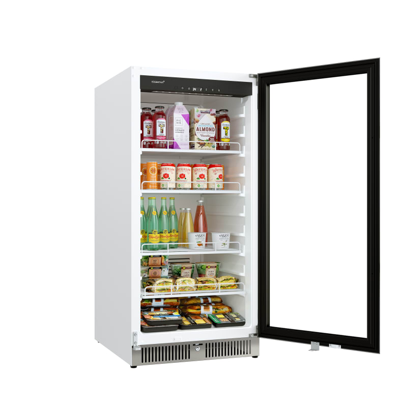 EdgeStar 24 Inch Wide 9.53 Cu. Ft. Commercial Beverage Merchandiser With Temperature Alarm and Reversible Door - VBM91SS