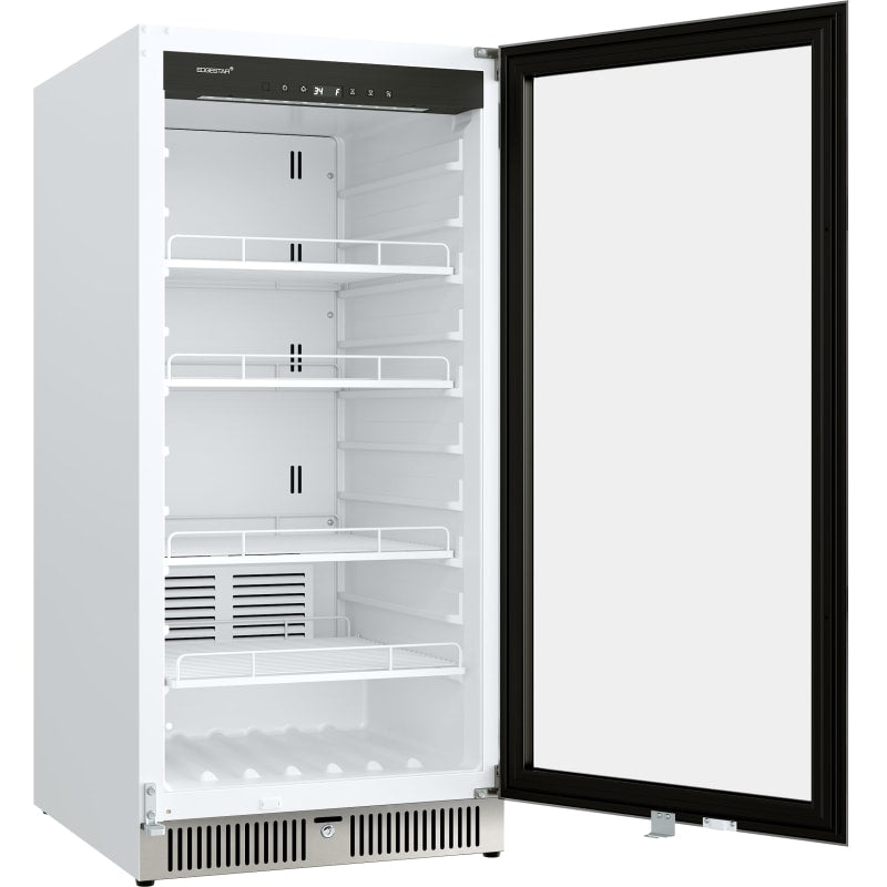 EdgeStar 24 Inch Wide 9.53 Cu. Ft. Commercial Beverage Merchandiser With Temperature Alarm and Reversible Door - VBM91SS
