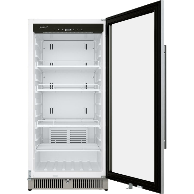 EdgeStar 24 Inch Wide 9.53 Cu. Ft. Commercial Beverage Merchandiser With Temperature Alarm and Reversible Door - VBM91SS
