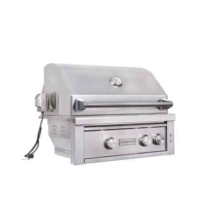 EdgeStar 60000 BTU 30 Inch Wide Liquid Propane Built-In Grill with Rotisserie and LED Lighting - GRL300IBLP