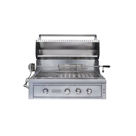EdgeStar 89000 BTU 42 Inch Wide Natural Gas Built-In Grill with Rotisserie and LED Lighting - GRL420IBBNG - Wine Cooler City