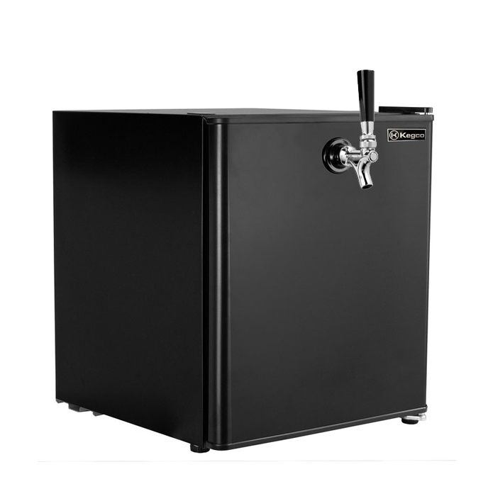 Kegco 17" Wide Illy-Bag-In-A-Box Cold Brew Coffee Single Tap Black Mini Kegerator Model: HK-46-IY