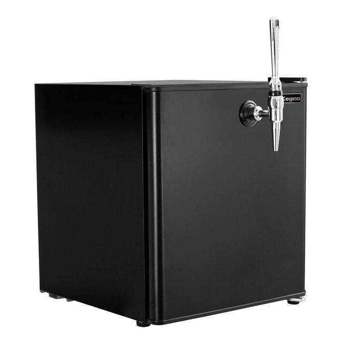 Kegco 17" Wide Cold Brew Coffee Single Tap Black Mini Kegerator Model: HK-46-CB