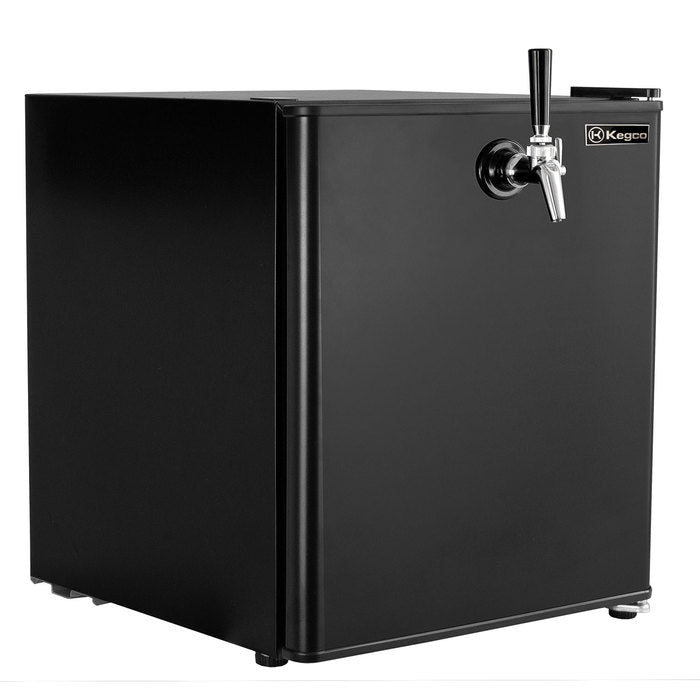 Kegco 17" Wide Carbonated Water Single Tap Black Commercial/Residential Mini Kegerator Model: HK-46-CW