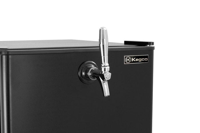 Kegco 17" Wide Draft Beer Single Tap Black Commercial/Residential Mini Kegerator Model: HK-46-DB