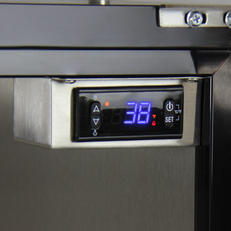 Kegco 24" Wide Cold Brew Coffee Single Tap All Stainless Steel Outdoor Built-In Right Hinge Kegerator Model - ICHK38SSU-1 - Wine Cooler City