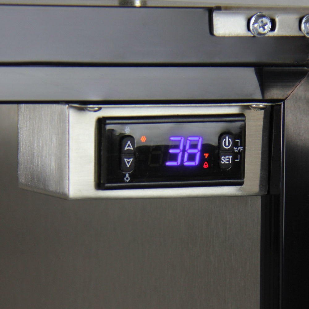 Kegco 24" Wide Cold Brew Coffee Single Tap All Stainless Steel Outdoor Built-In Right Hinge Kegerator Model - ICHK38SSU-1 - Wine Cooler City