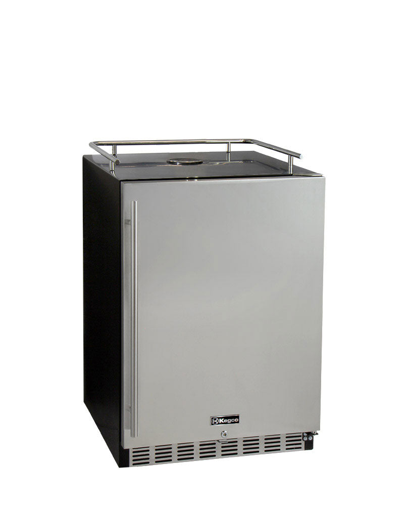 Kegco 24" Wide Stainless Steel Built-In Kegerator - Cabinet Only - HK-38-BS