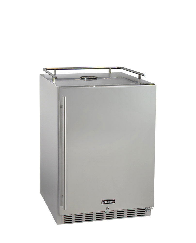 Kegco 24" Wide All Stainless Steel Commercial Built-In Kegerator - Cabinet Only - HK-38-SS