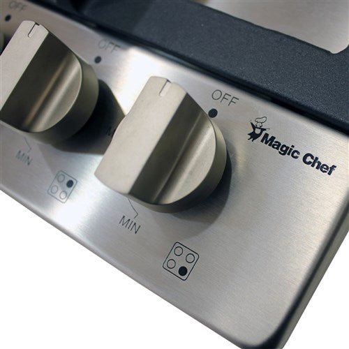 Magic Chef 24" Built In Gas Cooktop - Stainless - MCSCTG24S
