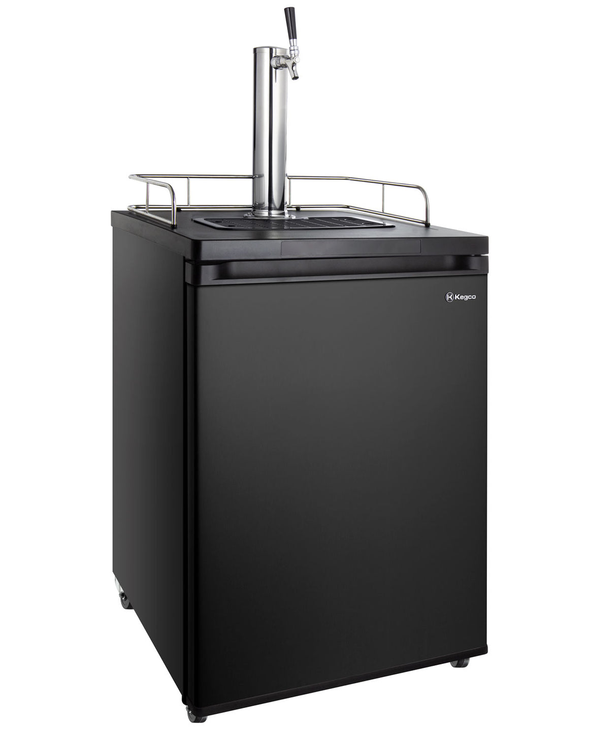 Kegco 24" Wide Cold Brew Coffee Single Tap Black Kegerator - ICK20B-1NK - Wine Cooler City