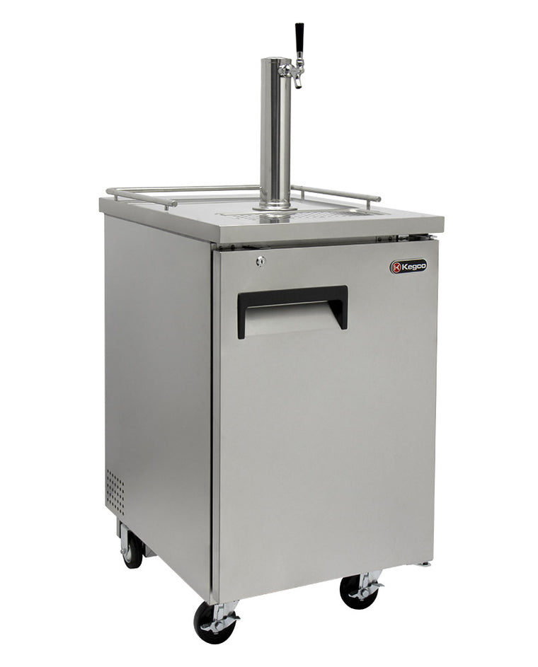 Kegco 24" Wide Cold Brew Coffee Single Tap All Stainless Steel Commercial Kegerator - ICXCK-1S-1