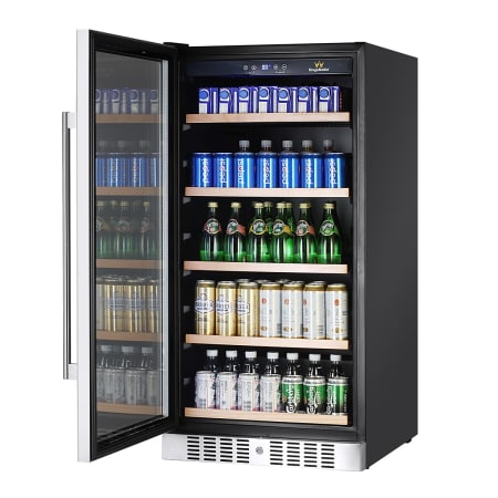 KingsBottle 24 inch Wide 334 Can Capacity Beverage Center - KBU-270B - Wine Cooler City