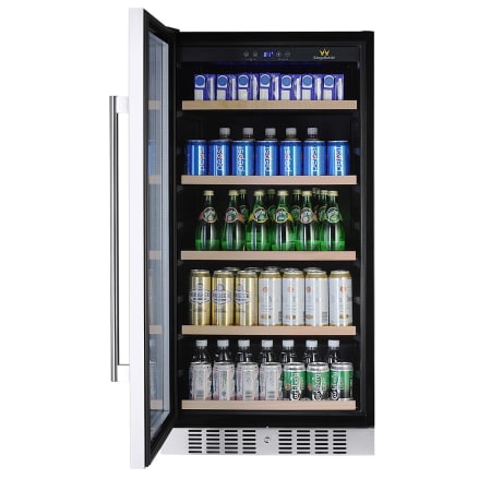 KingsBottle 24 inch Wide 334 Can Capacity Beverage Center - KBU-270B - Wine Cooler City