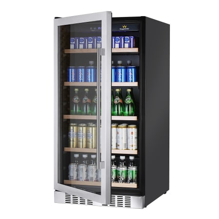 KingsBottle 24 inch Wide 334 Can Capacity Beverage Center - KBU-270B - Wine Cooler City