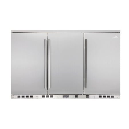 KingsBottle 53 inch Wide 260 Can Capacity Beverage Center with Solid Doors - KBU-328A-SD - Wine Cooler City