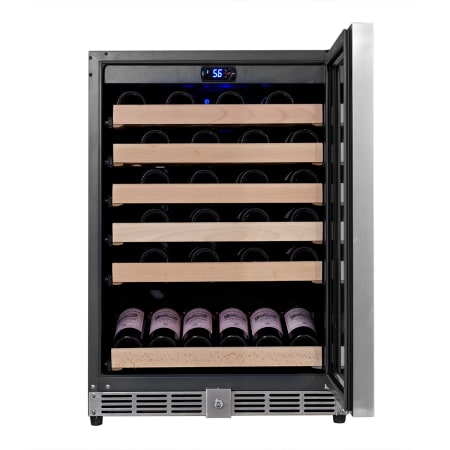 KingsBottle 24 inch Wide 46 Bottle Capacity Wine Cooler - KBU-50W-SS - Wine Cooler City