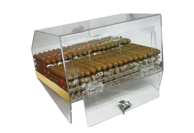 Prestige Import Group Full Structure Transparent Acrylic Display Case Humidor - Laurence
