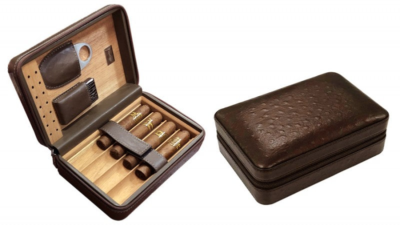 Prestige Import Group Manhattan Brown Cigar Case Humidor