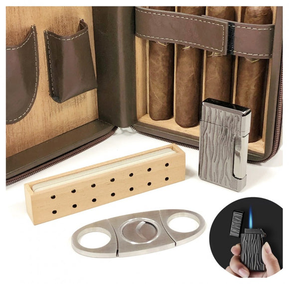 Prestige Import Group Manhattan Brown Cigar Case Humidor