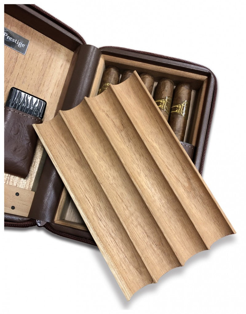 Prestige Import Group Manhattan Brown Cigar Case Humidor