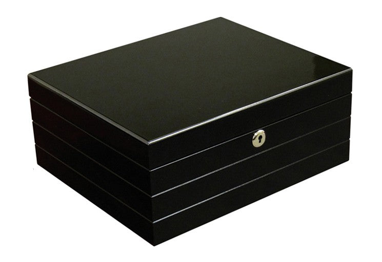 Prestige Import Group Desk Cigar Humidor Onyx