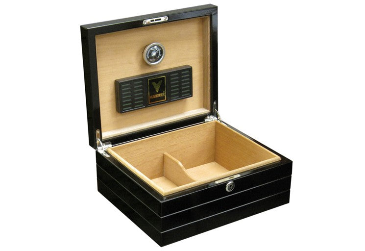 Prestige Import Group Desk Cigar Humidor Onyx