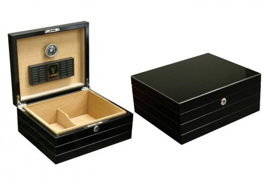 Prestige Import Group Desk Cigar Humidor Onyx