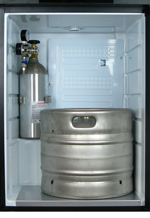Kegco 24" Wide Triple Tap Black Kegerator - K209B-3NK - Wine Cooler City