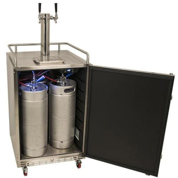 EdgeStar Full Size Dual Tap Built-In Outdoor Kegerator - KC7000SSODTWIN - Wine Cooler City