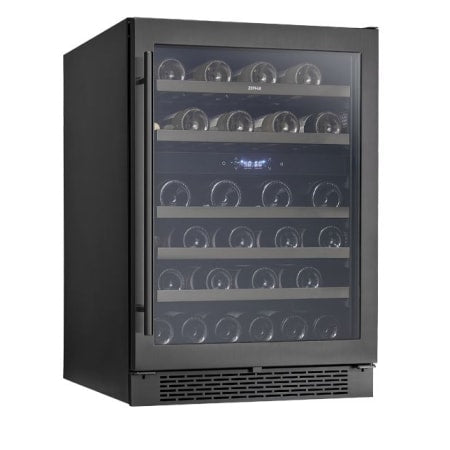Zephyr Presrv™ 24 Inch Wide 45 Bottle Capacity Built-In or Freestanding Dual Zone Wine Cooler with PreciseTemp™ Cooling System - PRW24C02BBSG