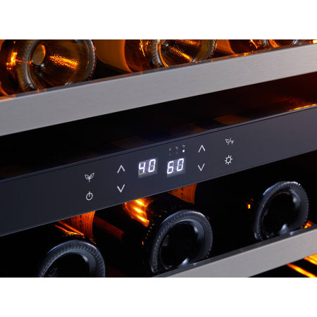 Zephyr Presrv™ 24 inch Wide 45 Bottle Capacity Built-In or Free Standing Wine Cooler with PreciseTemp™ Sensors - PRW24C02BG