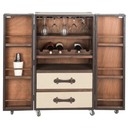 Safavieh Grayson 23.6 Inch Wide Engineered Wood Wine Cabinet - FOX9511A - Wine Cooler City