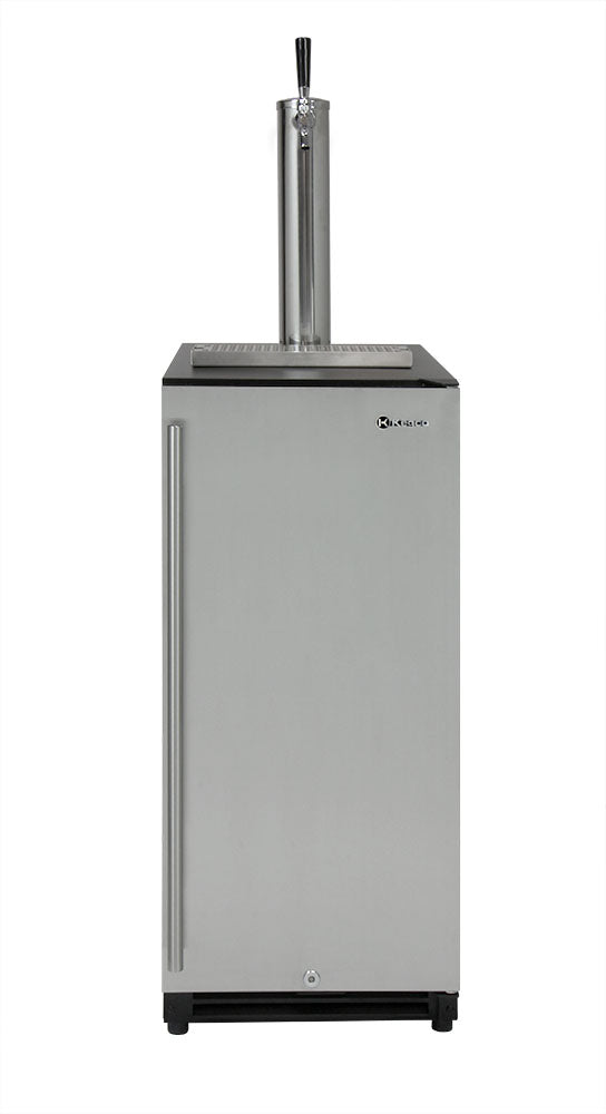Kegco 15" Wide Single Tap Stainless Steel Built-In Right Hinge Kegerator - VSK-15SR20