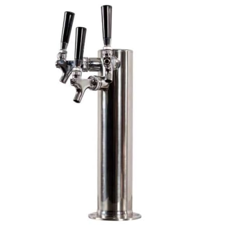 TapRite Triple Faucet Draft Beer Tower, 3 Inch Column - D4743TTSS - Wine Cooler City