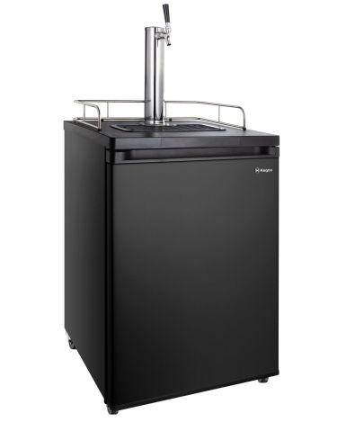 Kegco 24" Wide Kombucha Single Tap Black Kegerator - KOM30B-1NK - Wine Cooler City