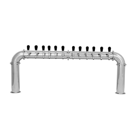 UBC 12 Faucet Arcadia Stainless Beer Tower - Glycol Cooled - AC262-12 - Wine Cooler City