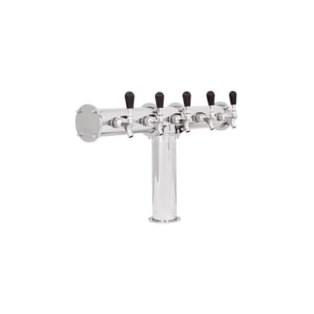 UBC 5 Faucet Terra Stainless Beer Tower - Glycol Cooled - TR211-5 - Wine Cooler City
