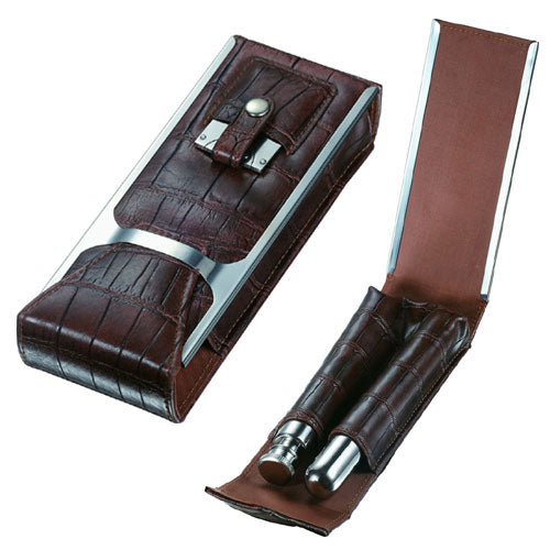 Visol Alton Brown Leather Cigar Case - Wine Cooler City