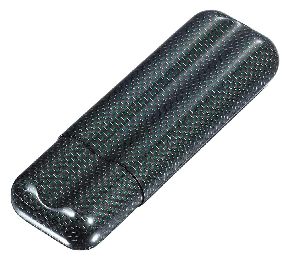 Visol Cartenium Two Finger Titanium Carbon Fiber Cigar Case - Wine Cooler City