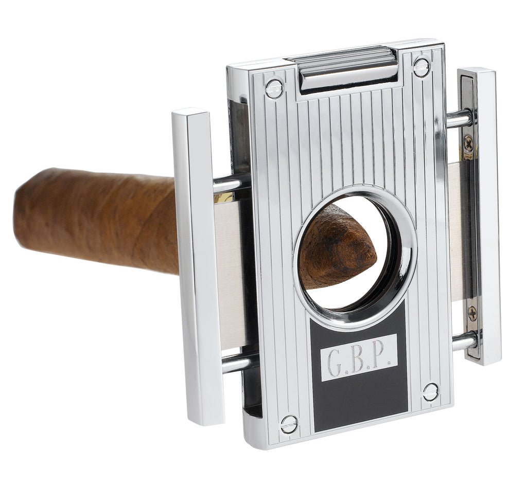 Visol Sharp Lines Chrome Cigar Cutter - Wine Cooler City