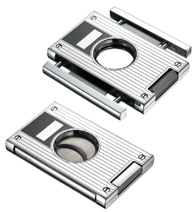 Visol Sharp Lines Chrome Cigar Cutter - Wine Cooler City