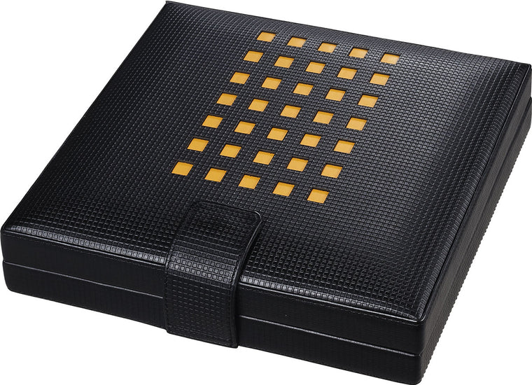 Visol Mod Black Leather Cigar Humidor - Wine Cooler City