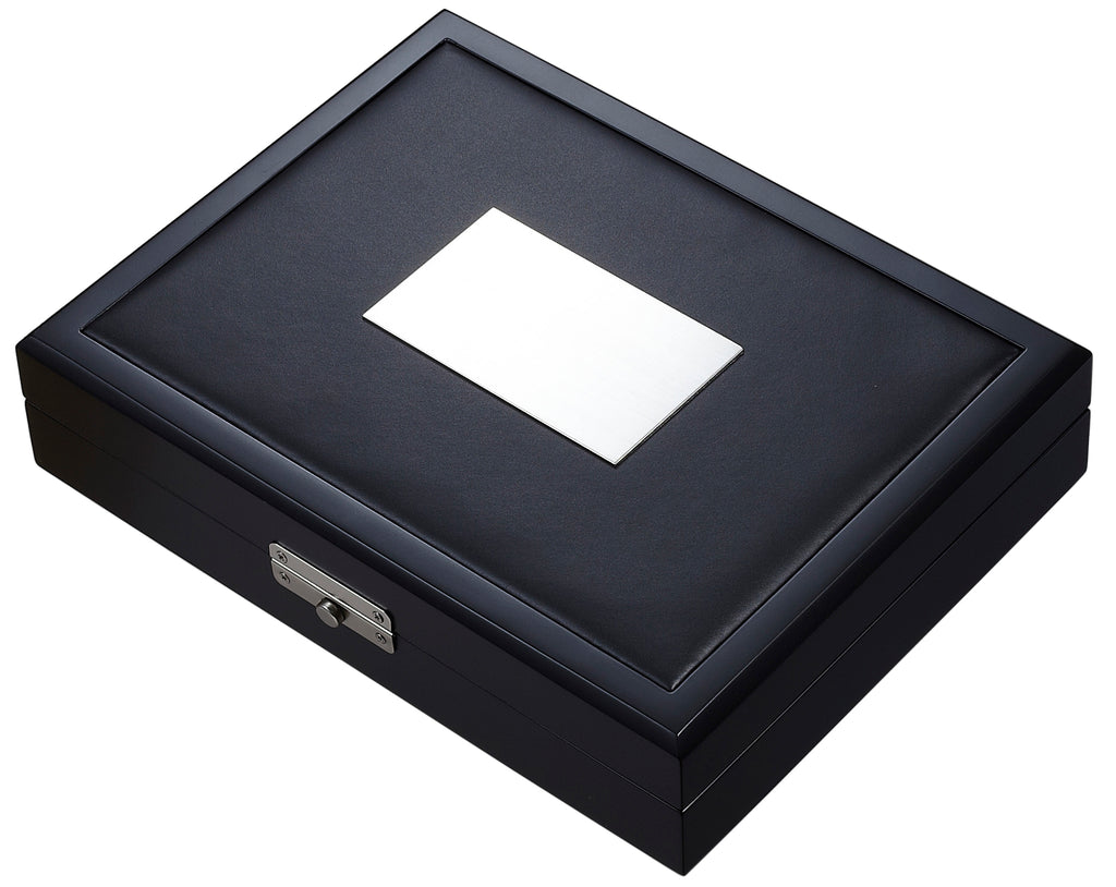 Visol Drako Black Travel Cigar Humidor - Holds 19 Cigars - Wine Cooler City