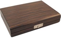 Visol Ebony Wood Travel Cigar Humidor with Humidifier - Wine Cooler City