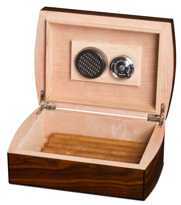 Visol Polished Walnut Cigar Gift Set Including Ashtray & Cutter - Wine Cooler City