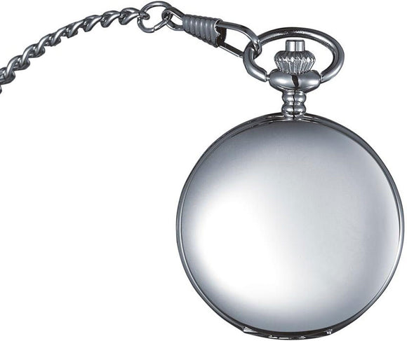 Visol Quinn Polished Chrome Mechanical Pocket Watch - Wine Cooler City