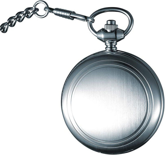 Visol Lux Brushed Stainless Steel Pocket Watch - Wine Cooler City