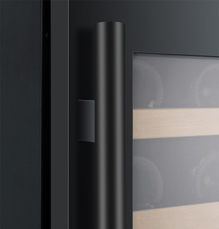Allavino 24" Wide FlexCount II Tru-Vino 56 Bottle Dual Zone Black Left Hinge Wine Refrigerator - VSWR56-2BL20