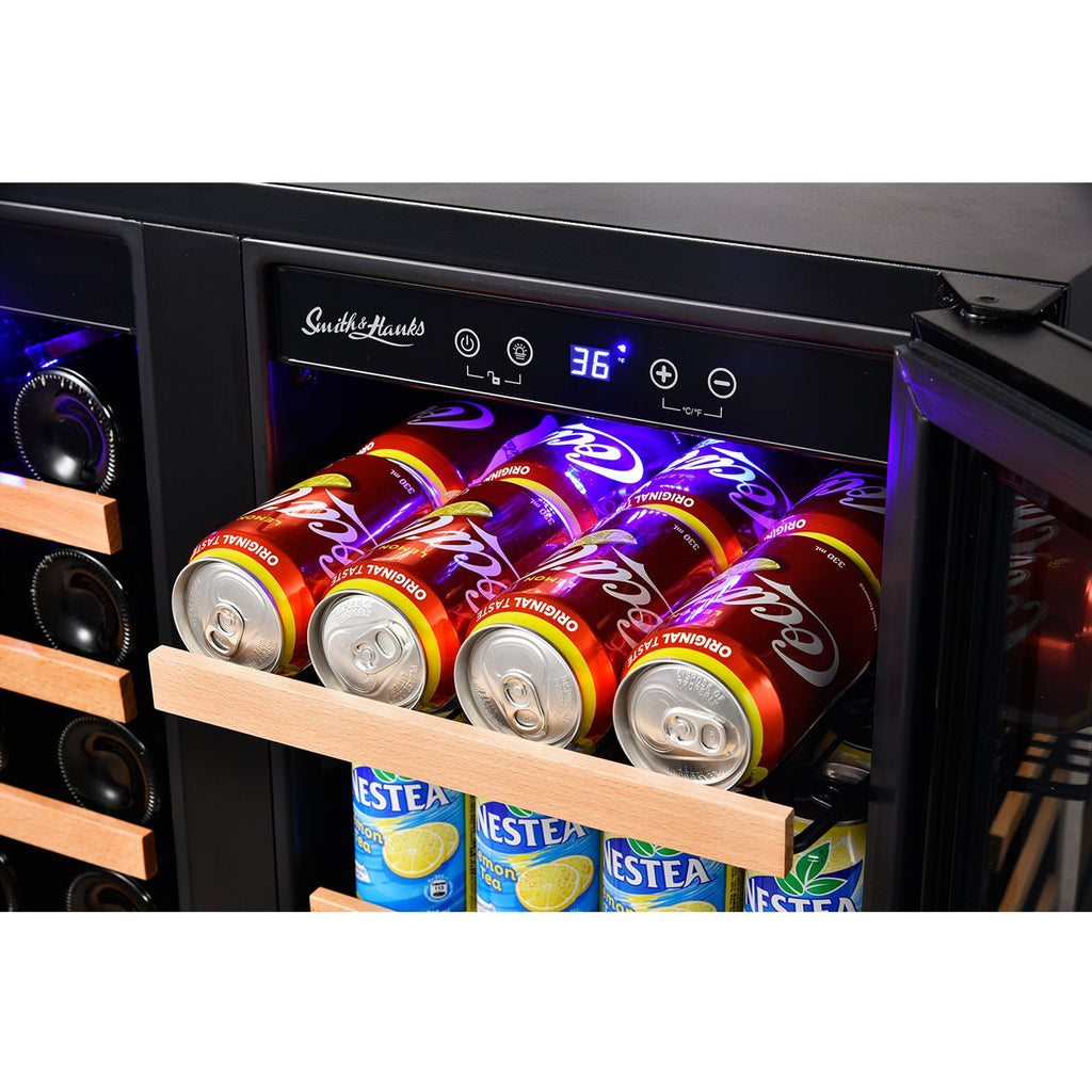 Smith & Hanks Wine and Beverage Cooler, Stainless Steel Door Trim - BEV176SD